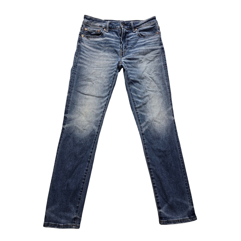 American Eagle Airflex+ Slim Straight Jeans Real Good Blue Women‎ 30x30